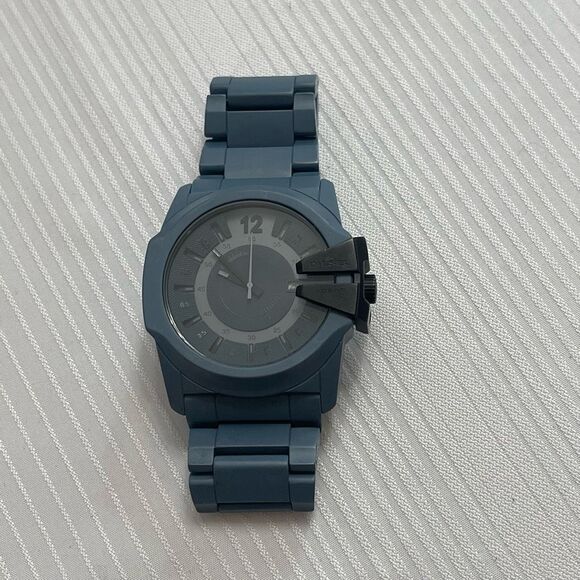 Diesel Men's Blue Gray Ceramic Watch DZ1517 Needs Battery - Picture 1 of 8
